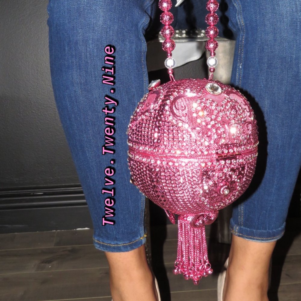 Pink Artisan Jewel Handbag